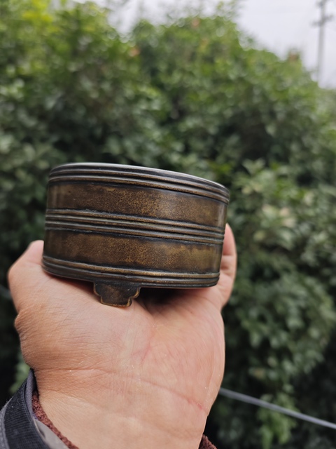 古玩銅器清中期九思爐 銅爐 宣德爐真品鑒賞圖