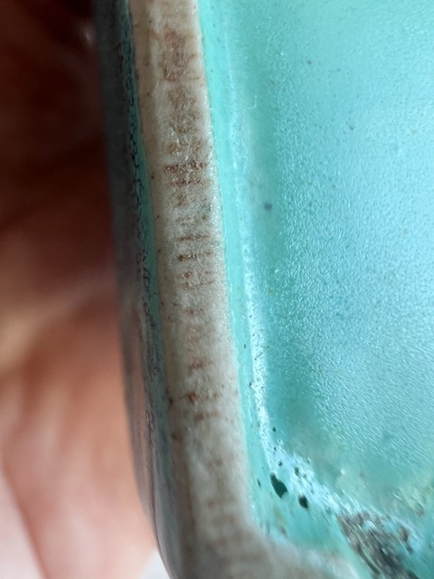 古玩陶瓷爐鈞釉四方水盂真品鑒賞圖