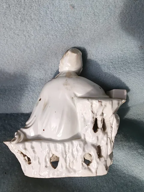 古玩陶瓷德化白瓷人物造像，可以找德化陶老師確認(rèn)真品鑒賞圖