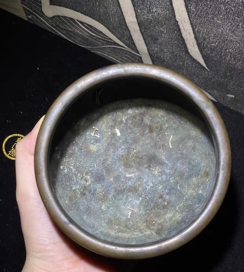 古玩銅器銅香爐真品鑒賞圖