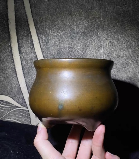 古玩銅器銅香爐真品鑒賞圖