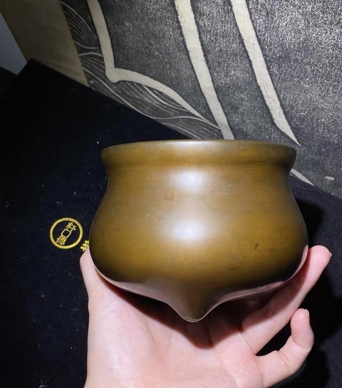 古玩銅器銅香爐真品鑒賞圖