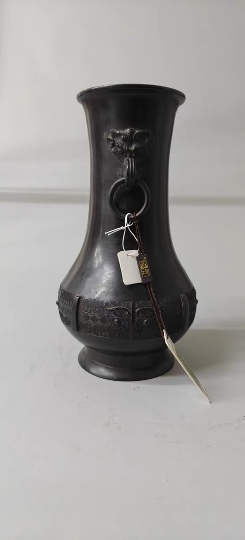 古玩銅器銅尊瓶真品鑒賞圖