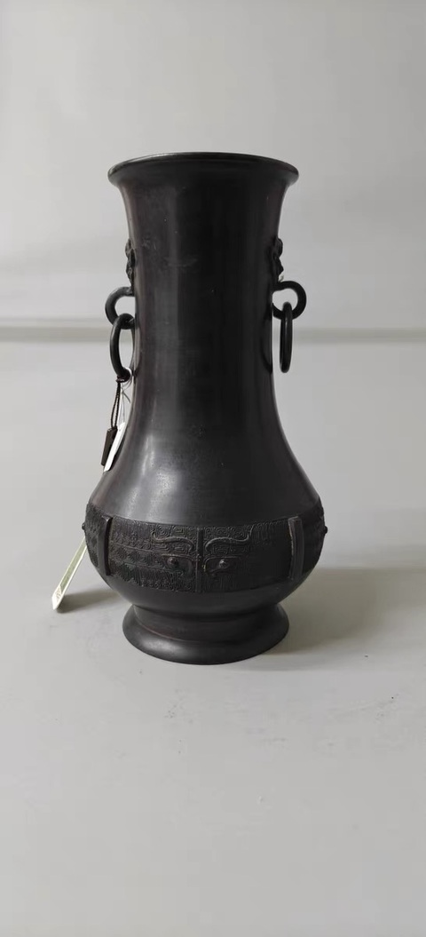 古玩銅器銅尊瓶真品鑒賞圖
