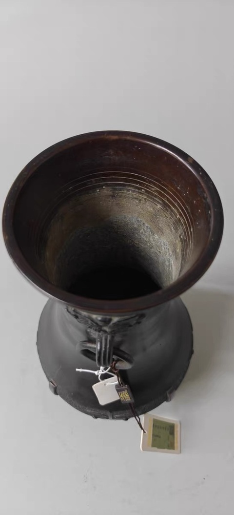 古玩銅器銅尊瓶真品鑒賞圖