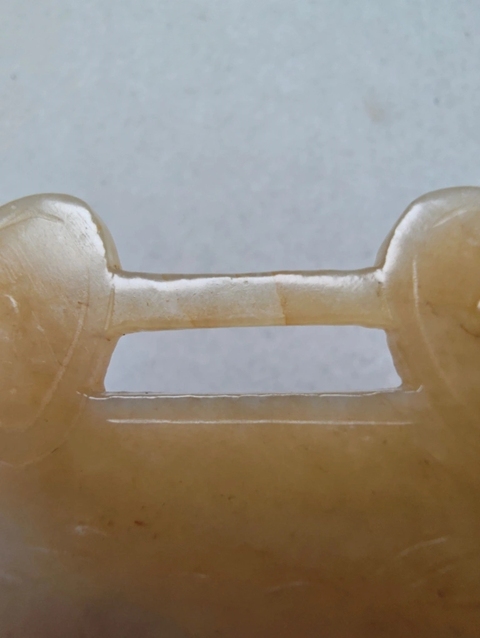 古玩玉器和田玉雕“如意鎖佩”真品鑒賞圖