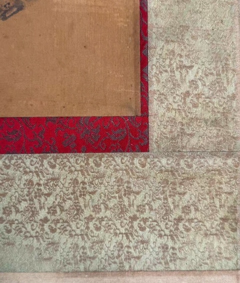 古玩字畫水墨絹本佛造像立軸真品鑒賞圖