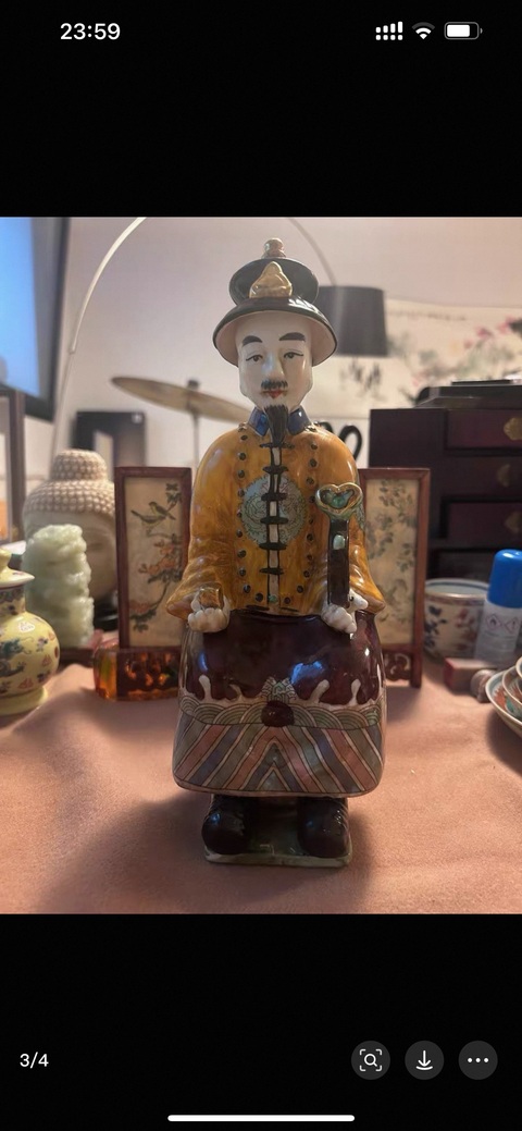 古玩陶瓷人物像真品鑒賞圖