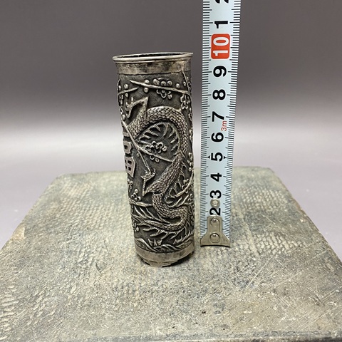 古玩陶瓷龍紋香筒真品鑒賞圖