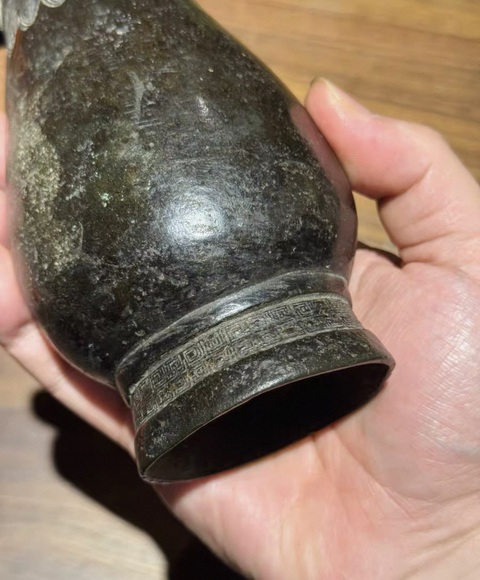 古玩銅器銅瓶真品鑒賞圖