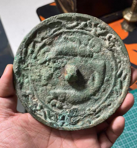 古玩銅器遼金·雙魚鏡（已評級）真品鑒賞圖