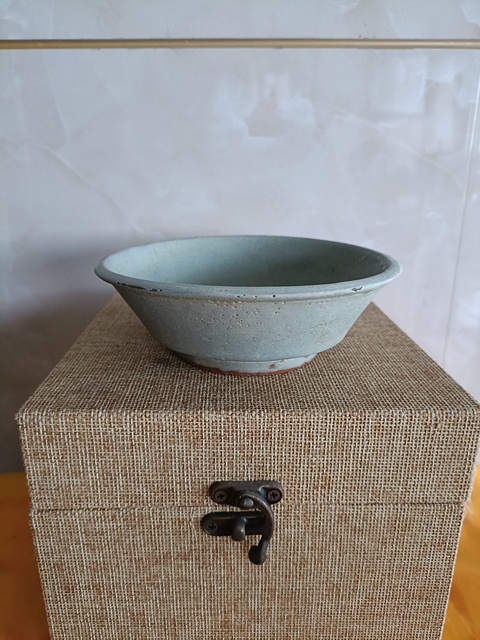 古玩陶瓷龍泉青瓷直壁洗真品鑒賞圖