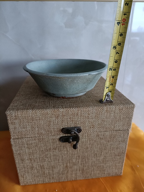 古玩陶瓷龍泉青瓷直壁洗真品鑒賞圖