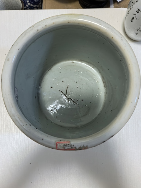 古玩陶瓷青花趕珠龍紋香爐真品鑒賞圖