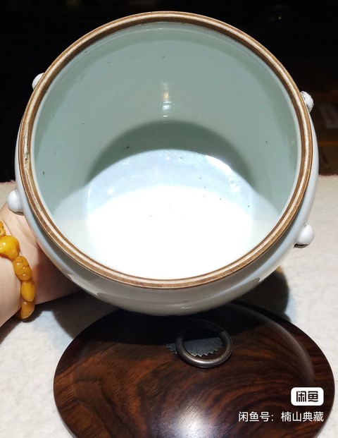 古玩陶瓷民國仕女紋四系粥罐真品鑒賞圖