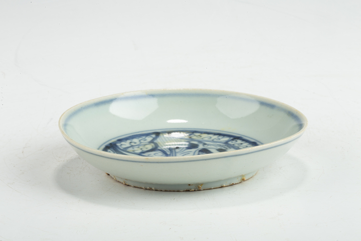 古玩陶瓷明晚·青花獅紋小盤真品鑒賞圖