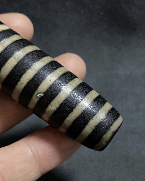 古玩玉器現代工藝鑲蝕線珠真品鑒賞圖