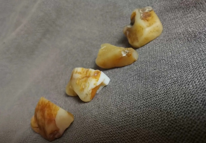 古玩雜項壽山田黃石原石真品鑒賞圖