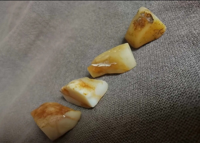 古玩雜項壽山田黃石原石真品鑒賞圖