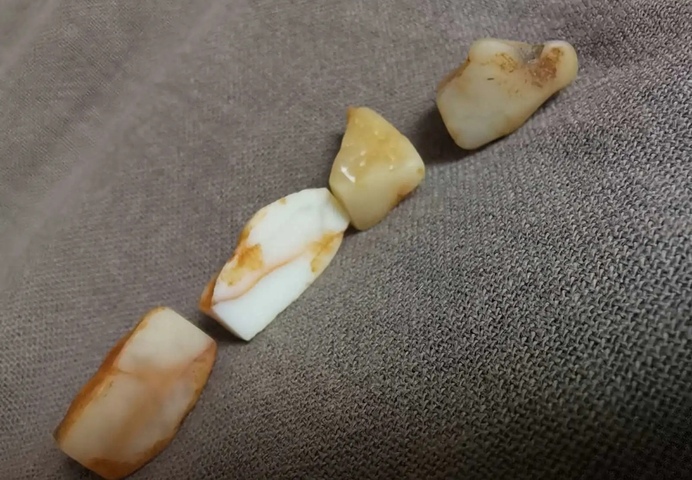 古玩雜項壽山田黃石原石真品鑒賞圖