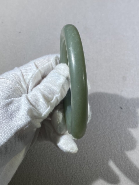 古玩玉器青玉手鐲真品鑒賞圖