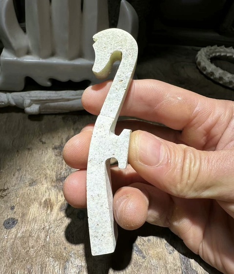 古玩玉器玉龍型帶鉤真品鑒賞圖