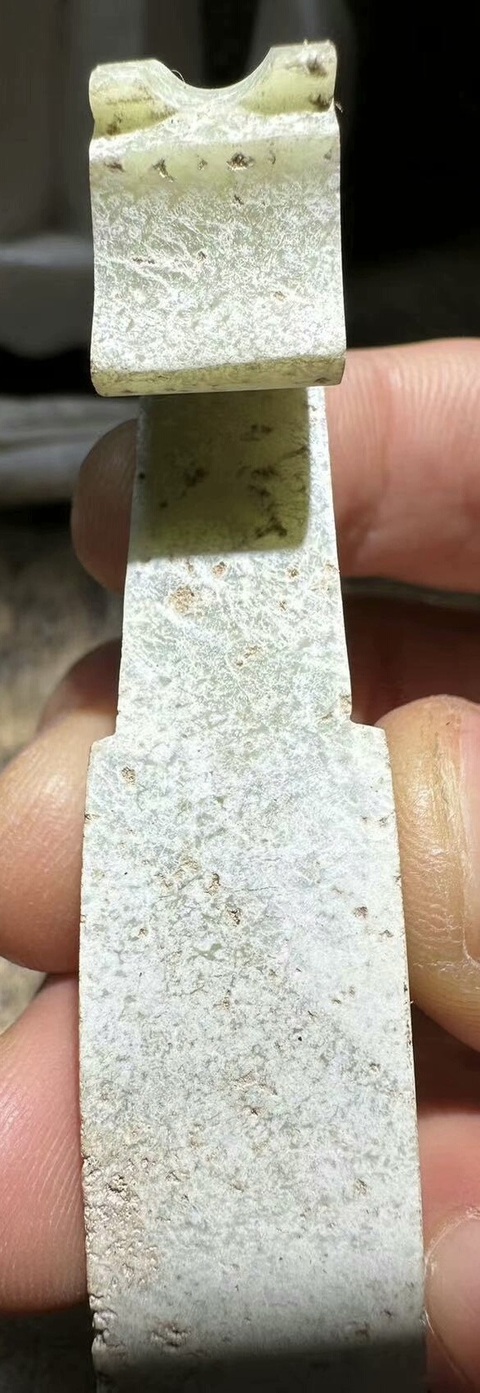 古玩玉器玉龍型帶鉤真品鑒賞圖