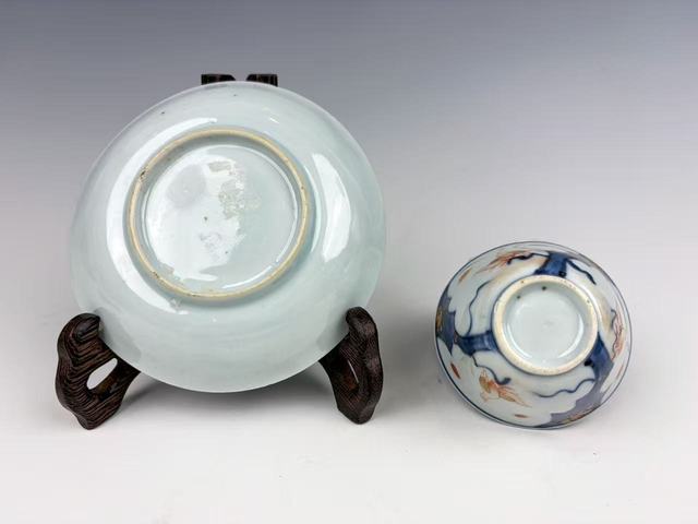 古玩陶瓷清康熙·青花加彩安居樂業(yè)杯碟拍賣，當前價格0元