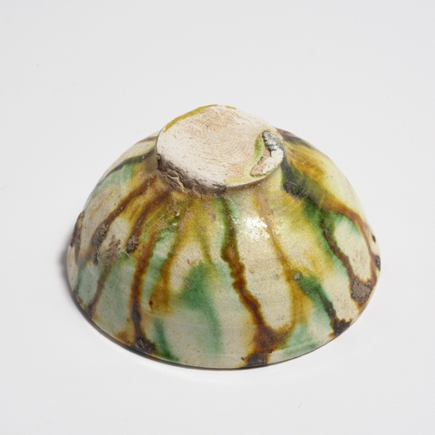 古玩陶瓷唐三彩茶碗真品鑒賞圖