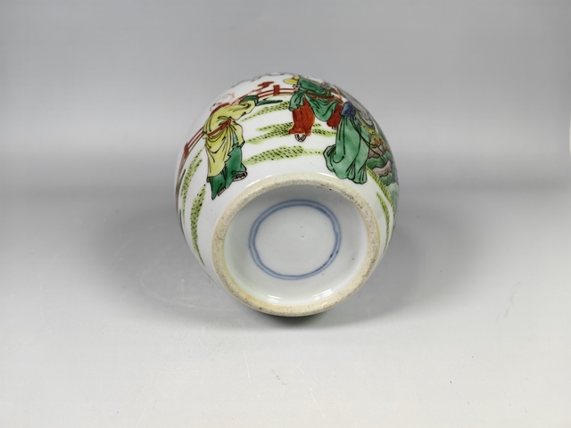 古玩陶瓷晚清民國仕女嬰戲娃娃罐真品鑒賞圖