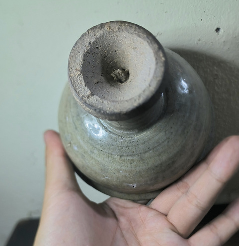 古玩陶瓷青釉高足杯真品鑒賞圖