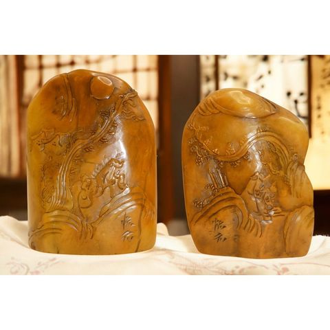 古玩雜項閑章一組真品鑒賞圖