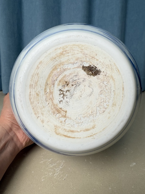 古玩陶瓷清康熙 青花山水人物紋案缸真品鑒賞圖