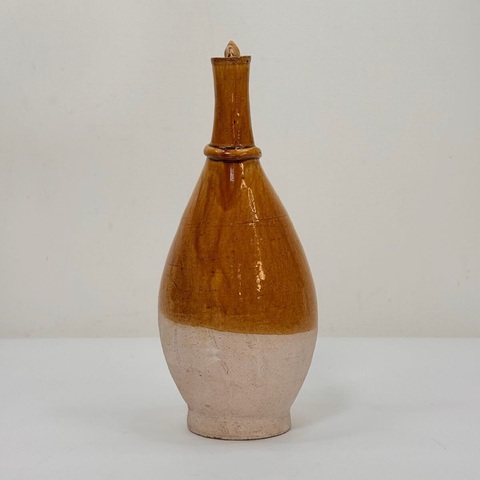 古玩陶瓷遼代黃釉皮囊壺真品鑒賞圖