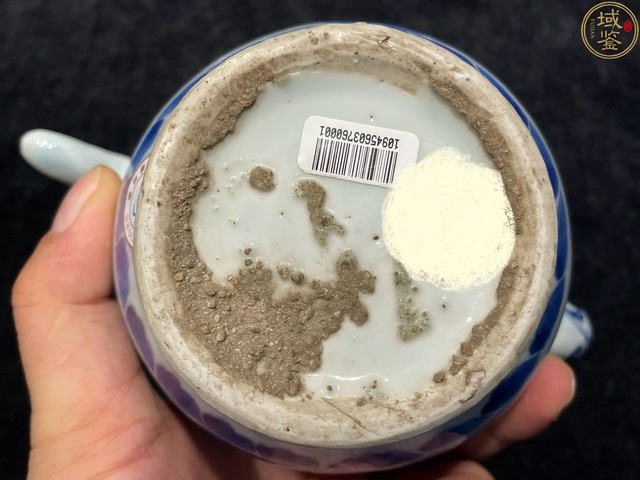 古玩陶瓷明崇禎 青花人物紋執壺真品鑒賞圖