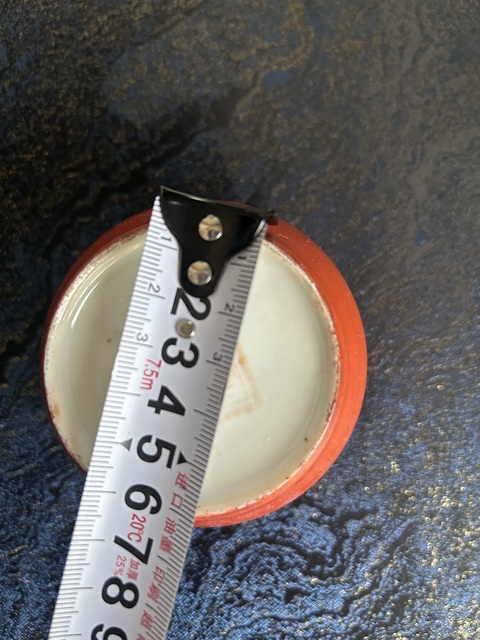 古玩陶瓷**紅釉蓋缸拍賣，當前價格300元