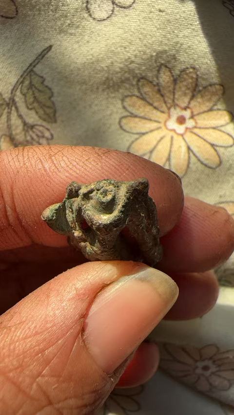 古玩銅器銅菩薩立像真品鑒賞圖