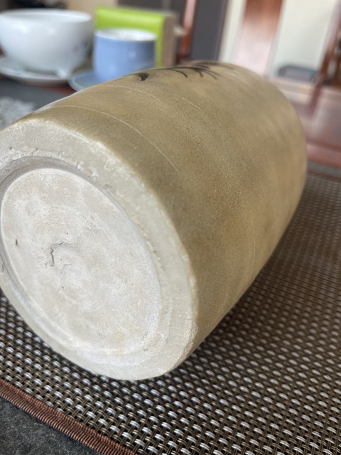 古玩陶瓷大面積修復吉州窯黑花罐真品鑒賞圖