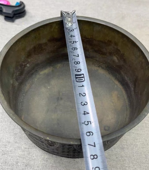 古玩銅器缽式爐真品鑒賞圖