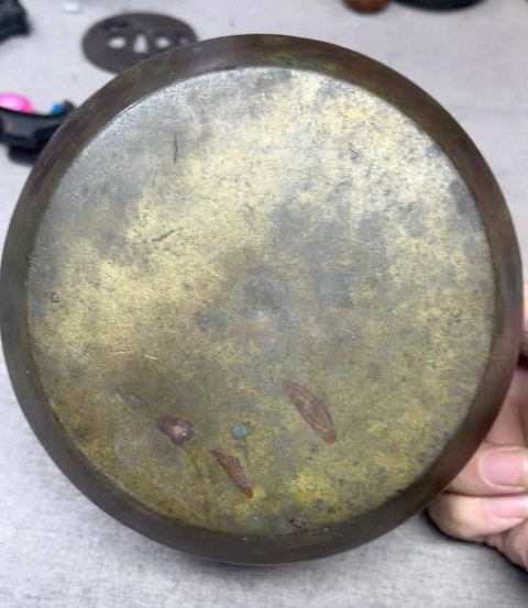 古玩銅器缽式爐真品鑒賞圖