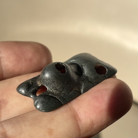 古玩雜項雪獅拖甲真品鑒賞圖