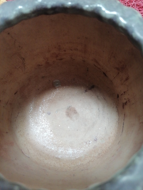 古玩陶瓷青釉清中筒式捆竹型香爐真品鑒賞圖