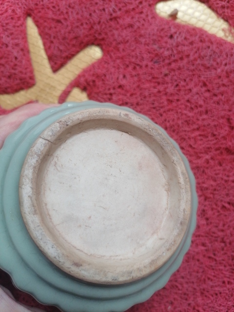 古玩陶瓷青釉清中筒式捆竹型香爐真品鑒賞圖