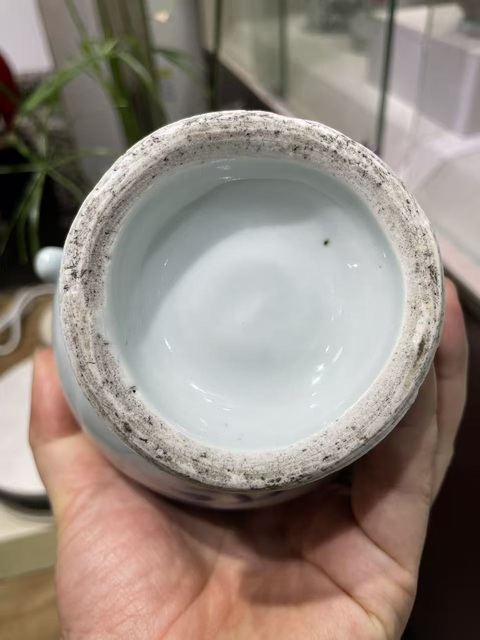 古玩陶瓷明崇禎 青花人物紋茶壺真品鑒賞圖