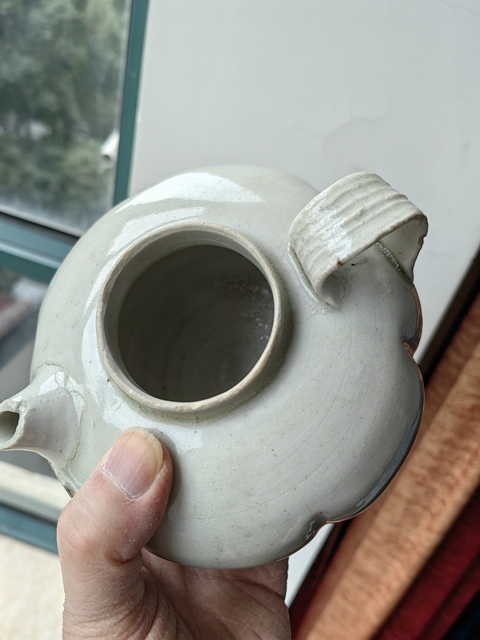 古玩陶瓷青白釉瓜楞壺真品鑒賞圖