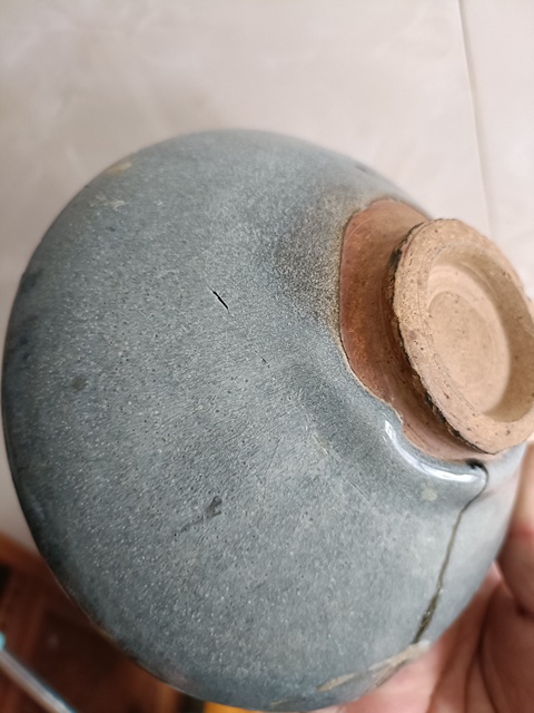 古玩陶瓷鈞窯天藍釉碗真品鑒賞圖