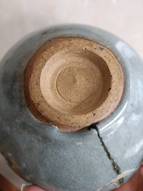 古玩陶瓷鈞窯天藍釉碗真品鑒賞圖