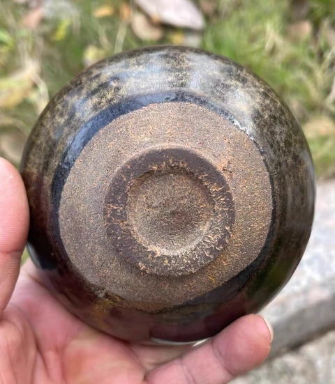 古玩陶瓷建窯茶葉末釉茶盞真品鑒賞圖