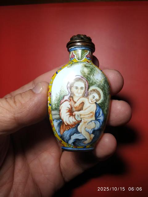 古玩雜項銅胎畫琺瑯真品鑒賞圖