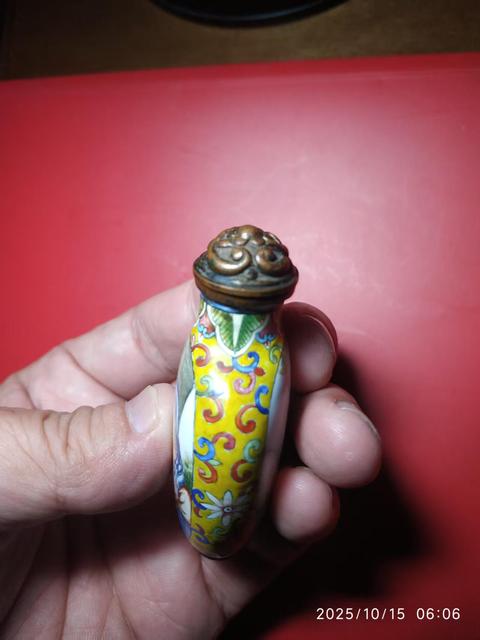 古玩雜項銅胎畫琺瑯真品鑒賞圖